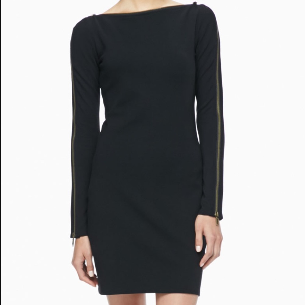 Rachel Zoe dress Pearson zip-sleeve Sz 0